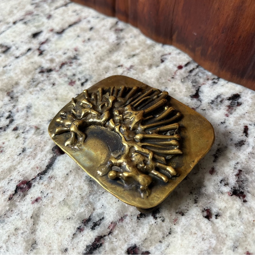 Early Yurman Putnam Art Works Bronze Belt Buckle - Picture 4 of 11